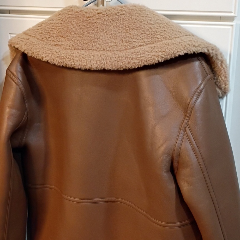 New! Jason Wu Faux Leather Jacket Size Medium - Picture 9 of 10